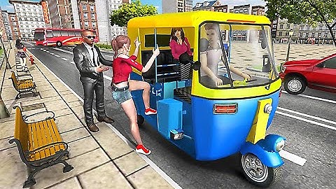 Modern Tuk Tuk Auto Rickshaw: Free Driving Games - Career City Level 1 and Level 2