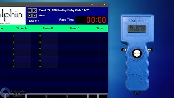 Starting a Swim Race with the Dolphin Wireless Stopwatch Timing System | Colorado Time Systems