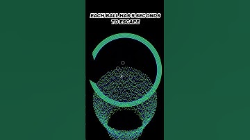 Can it escape? 🤔 #satisfyingvideo #physics #bouncingball