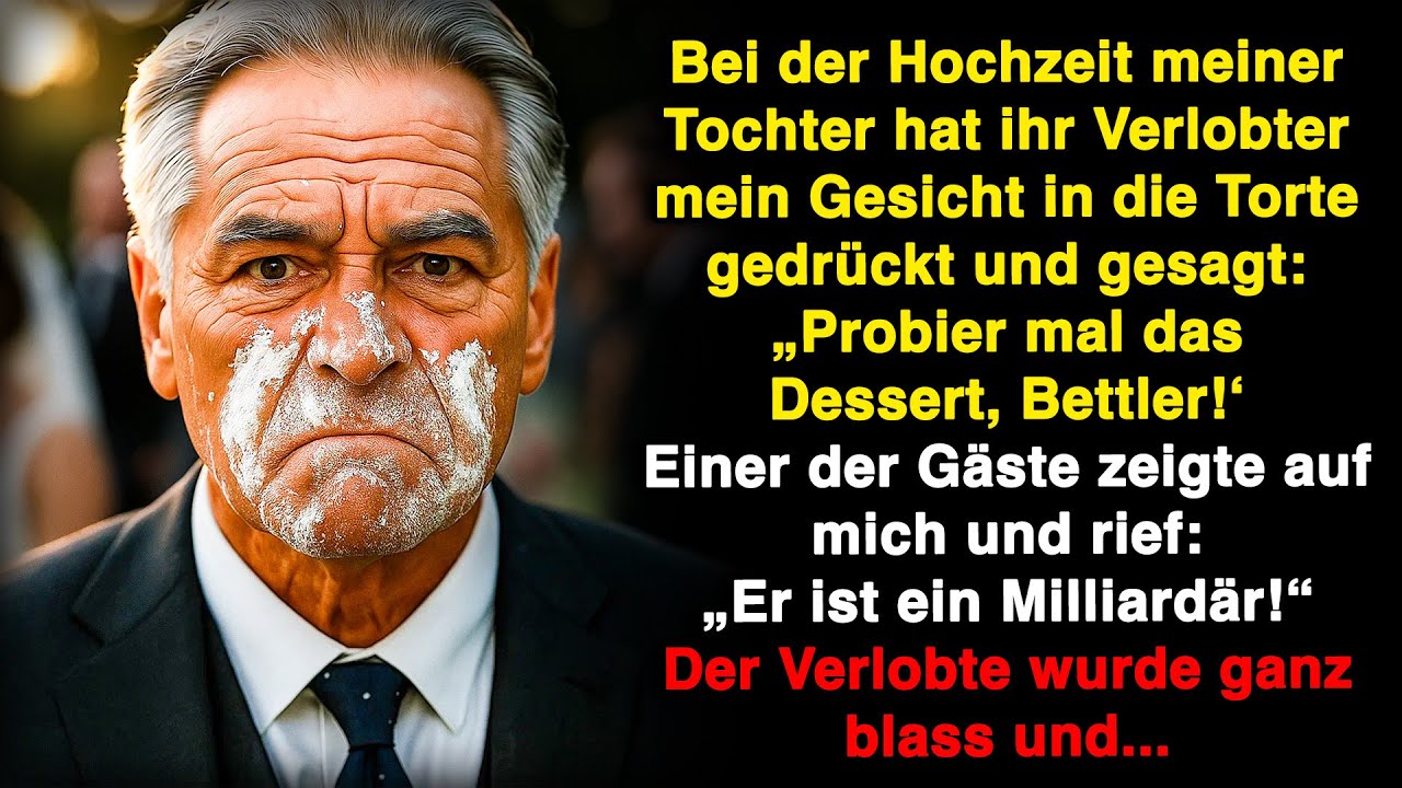 Bei der Hochzeit meiner Tochter drückte ihr Verlobter mein Gesicht in die Torte…