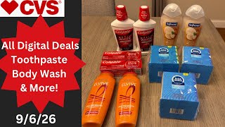 CVS All Digital Weekly Deals - Sept 6 - Toothpaste, Body Wash, Shampoo & More! #cvsdeals