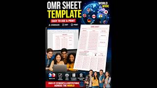 OMR Sheet Template in MS Word 🌍 | Full Editable OMR Sheet Design 😱#computer #OMR