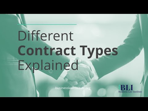 Video: Hoe Het Type Contract Te Bepalen?