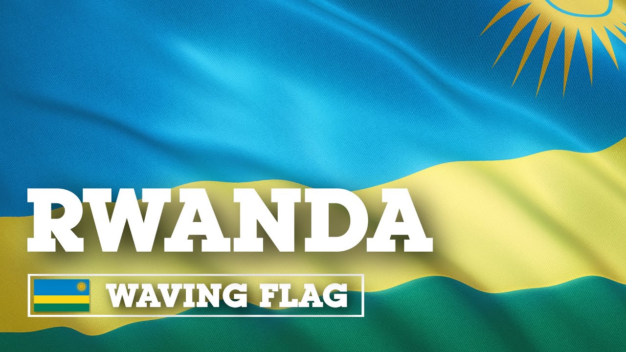 Развевающийся флаг Руанды / Waving Flag of Rwanda