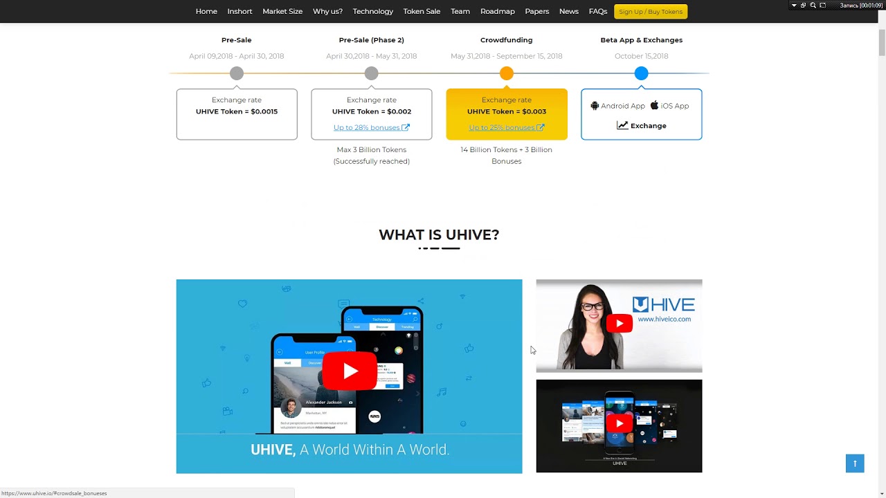 UHIVE - Новая эра социальных сетей!! - YouTube