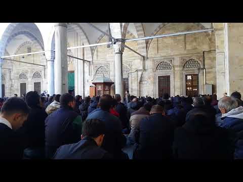 Oğuzhan BAHTİYAROĞLU 08.12.2017 cuma iç ezan Şehzade Camii Müezzini