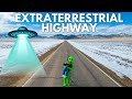 Extraterrestrial highway road trip black mailbox area 51  aliens