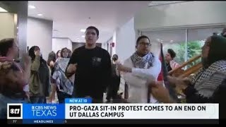 Peaceful protest on UT Dallas campus ends