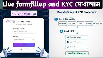 #victorywithash #kyc #registration // victory with Ash entery or login and kyc process// #tech