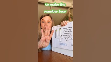 Write the Number 4 in Preschool! | Fun learning Song makes number writing Easy