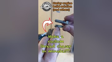 Make a custom thread chaser in minutes! #diyhacks #enginebuild #harleydavidson
