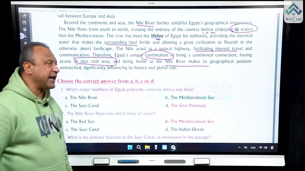 Feedback on Homework on Vocabulary- Senior 2  - Session 3