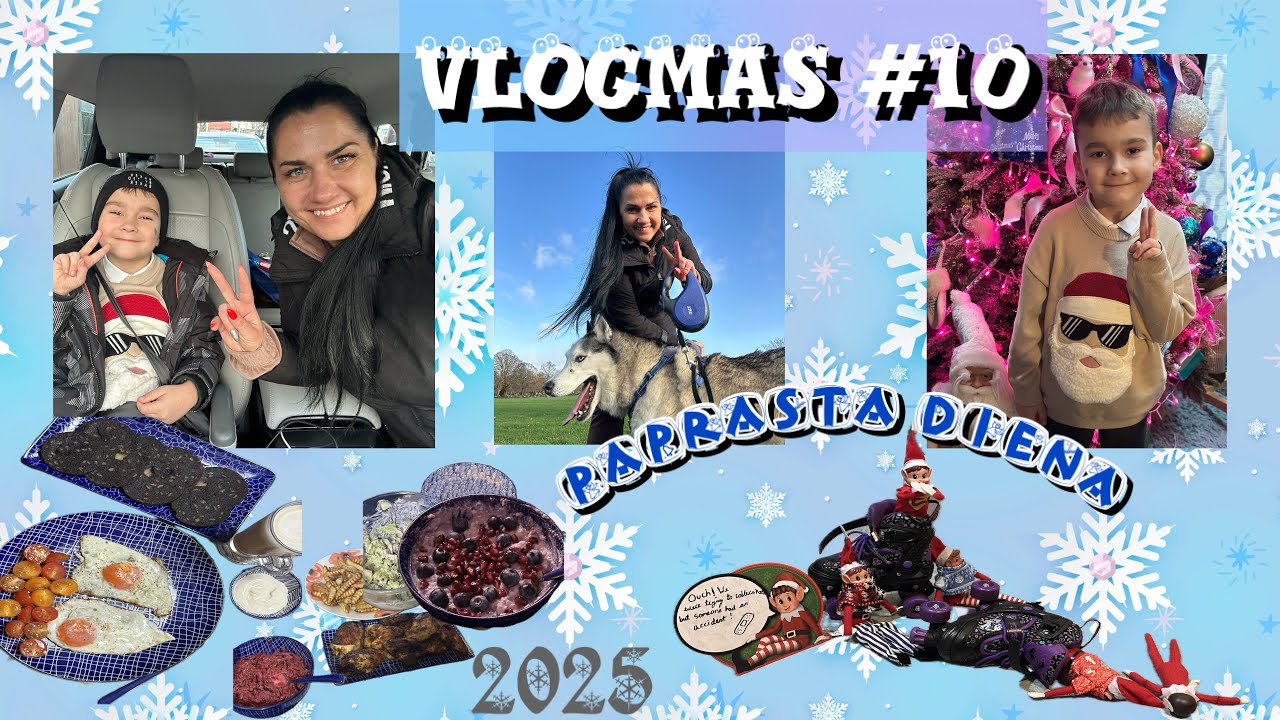 VLOGMAS 2025 #10 | Paprasta šeimos diena 💙 Parkas, pusryčiai ir namų ruoša🎄