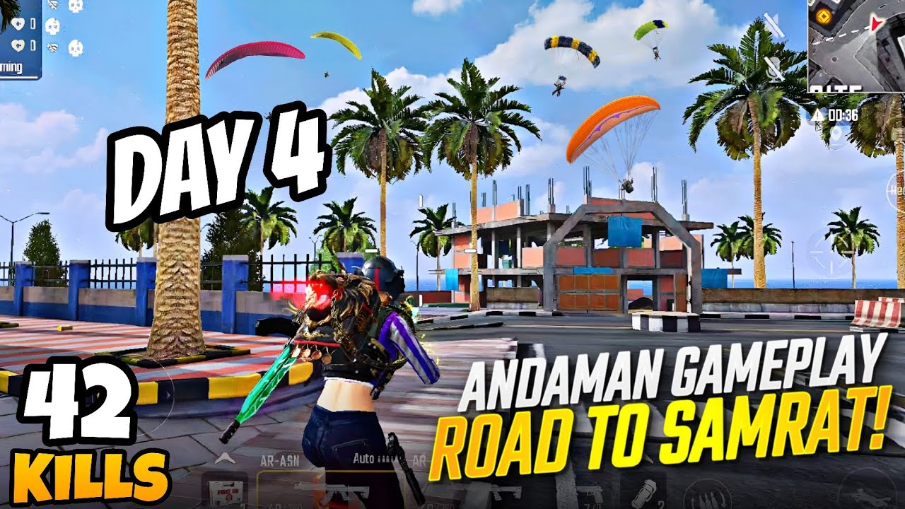 42 Kills 🥶 Road To SAMRAT in ScarFall 2.0 (DAY 4)