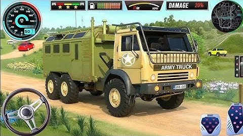 Army Truck Driving Cargo Games - Off-road US Army Truck Driving Simulator 3D - Android Gameplay