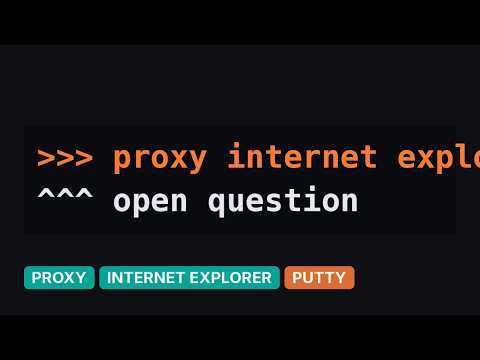 IE 11 Failure with PuTTY-Based SOCKS5 Proxy