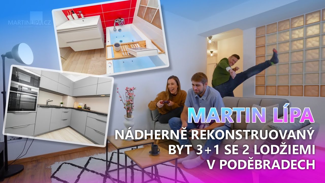 MARTIN LÍPA: Nádherný byt 3+1 v Poděbradech