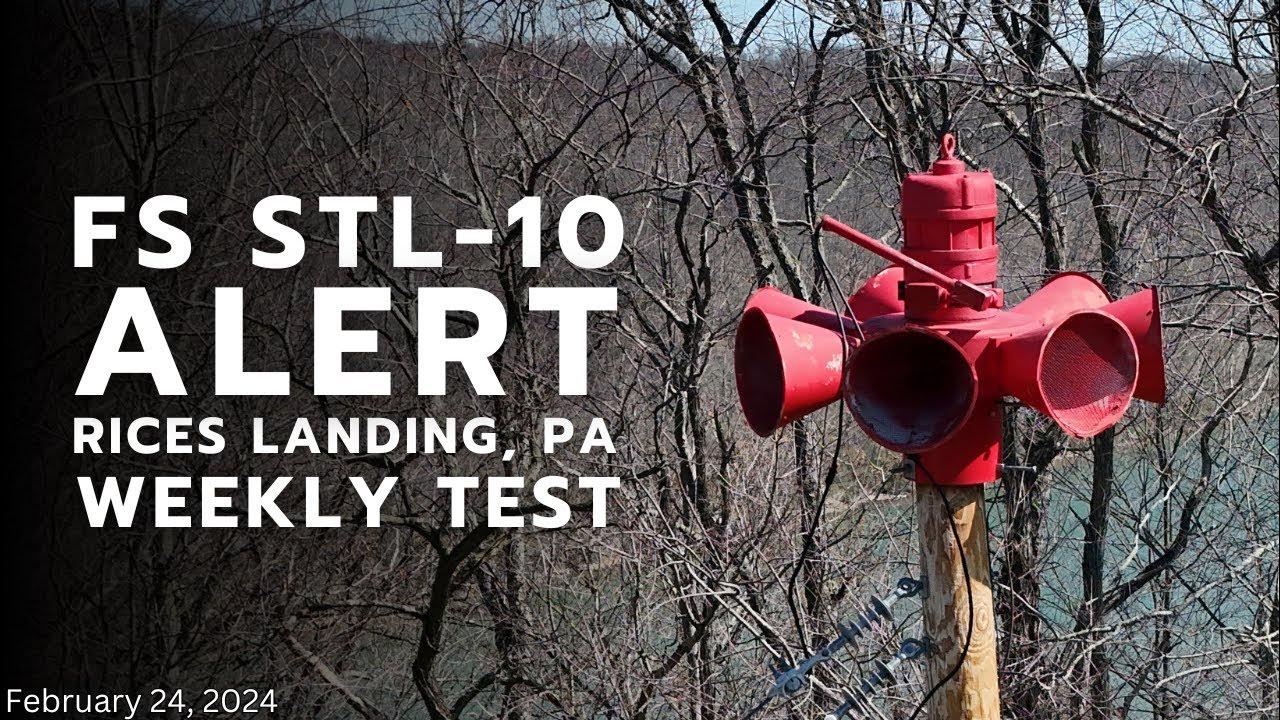Rices Landing, Pennsylvania Federal Signal STL10 Short Alert YouTube