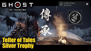 Ghost of Tsushima - Teller of Tales Trophy Guide (Complete all of the Mythic Tales.)