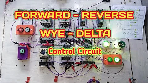 Forward Reverse Wye Delta Control  Circuit (tagalog) Basic Motor Control Tutorial
