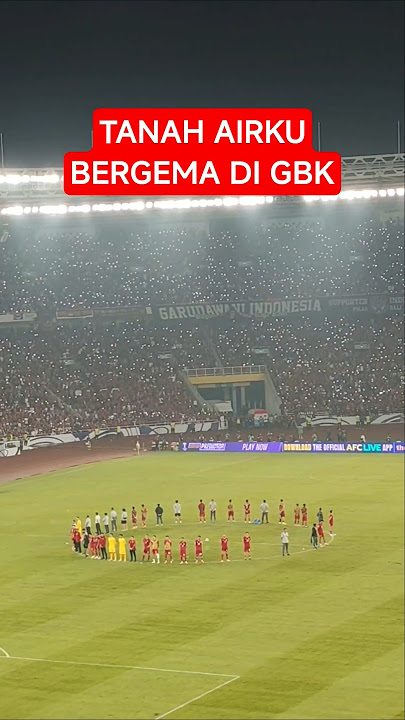 Bikin Merinding, Tanah Airku Bergema di GBK walau kalah VS Jepang #timnasindonesia #tanahairku #GBK