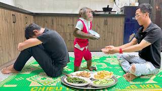 Cutis go market buy meat say goodbye biological dad
