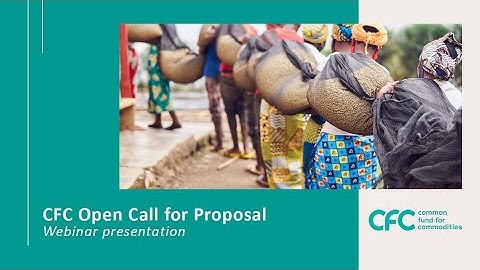 Webinar Opencall for Proposals