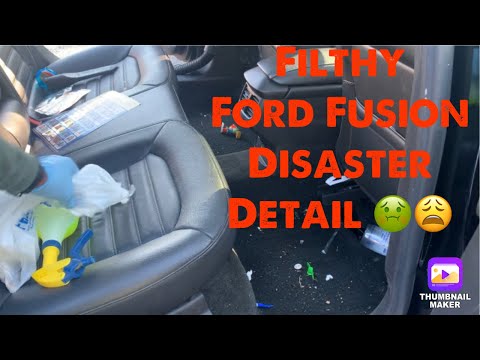!!!Filthy Ford Fusion!!! Disaster Detail Must Watch 🤦🏾‍♂️🤦🏾‍♂️🔥🔥￼