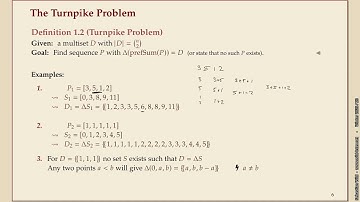 Algorithms of Bioinformatics (Winter 2025-26) 1-2 The Turnpike Problem
