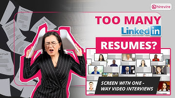 How to Collect Video Interviews from LinkedIn Applicants | One-Way Video Interview | Hirevire