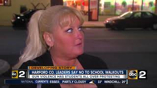 Harford County students told they can't leave school on day of national walkout