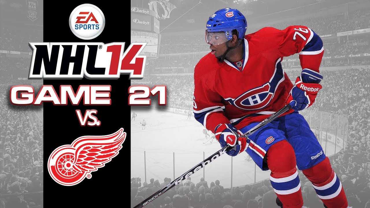 Let's Play NHL 14 - Game 21 vs Detroit Red Wings