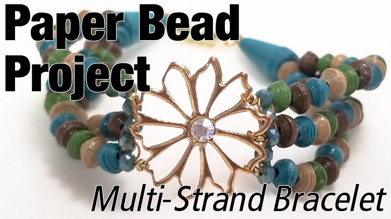 Handmade Paper Bead Bracelet