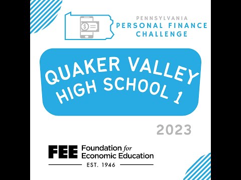 Quaker Valley High School 1 2023 Pennsylvania Personal Finance Challenge