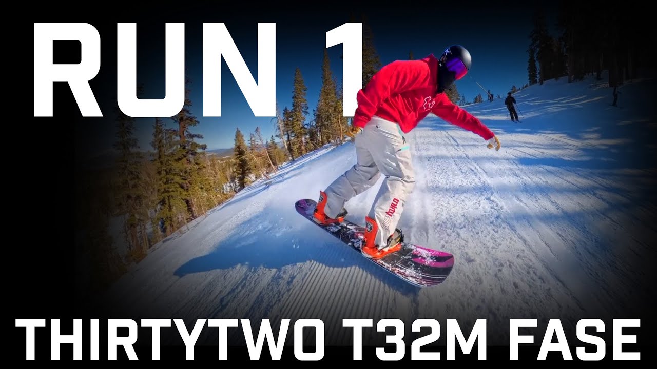 Run 1: Thirtytwo T32M FASE Snowboard Bindings