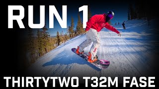 Run 1: Thirtytwo T32M FASE Snowboard Bindings