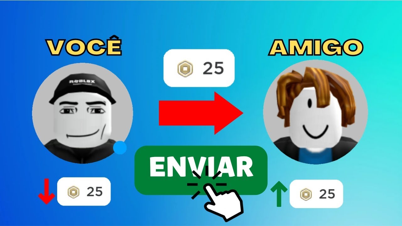 Como Dar Robux Para Seu Amigo No Roblox Funcionando Youtube