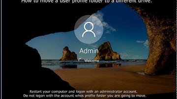 How To Move A Windows User Profile Folder