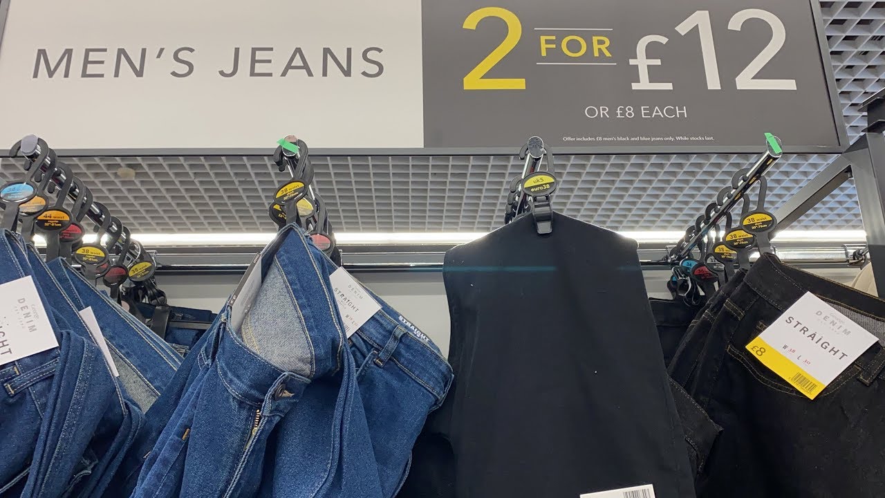 asda black jeans mens