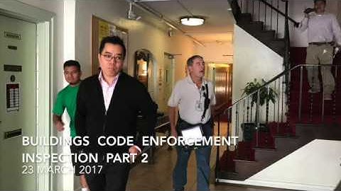 Buildings Code  Enforcement Inspection   23 March  2017