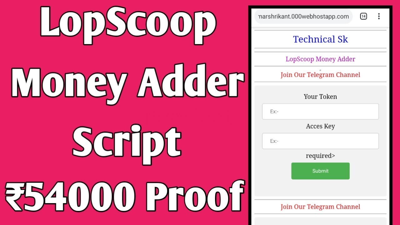 LopScoop Money Adder Script !! LopScoop Unlimited Money Add Trick
