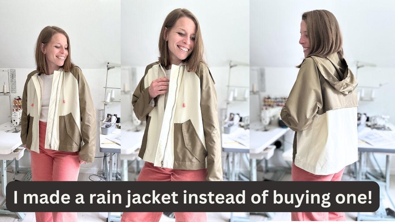 I made my own rain jacket instead of buying one! - YouTube