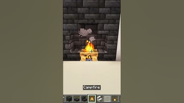 How to build a modern fireplace in Minecraft #shorts