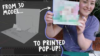 I want to make pop-up books! (with Blender)