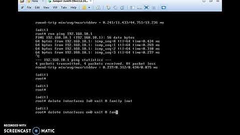 Juniper Basic interface configuration.