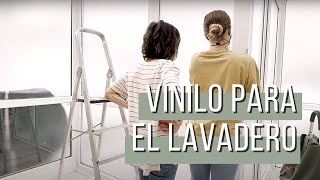 Ponemos un vinilo en el lavadero