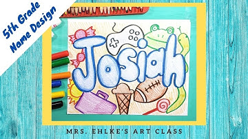 5th Grade Name Design