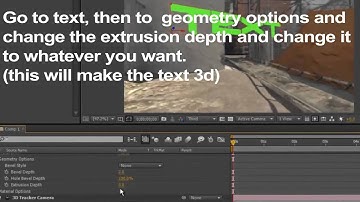 Adobe after effects Cs6  motion tracking with 3d text tutorial