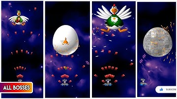 Chicken Invaders 2: All Army Bosses Chicken killed