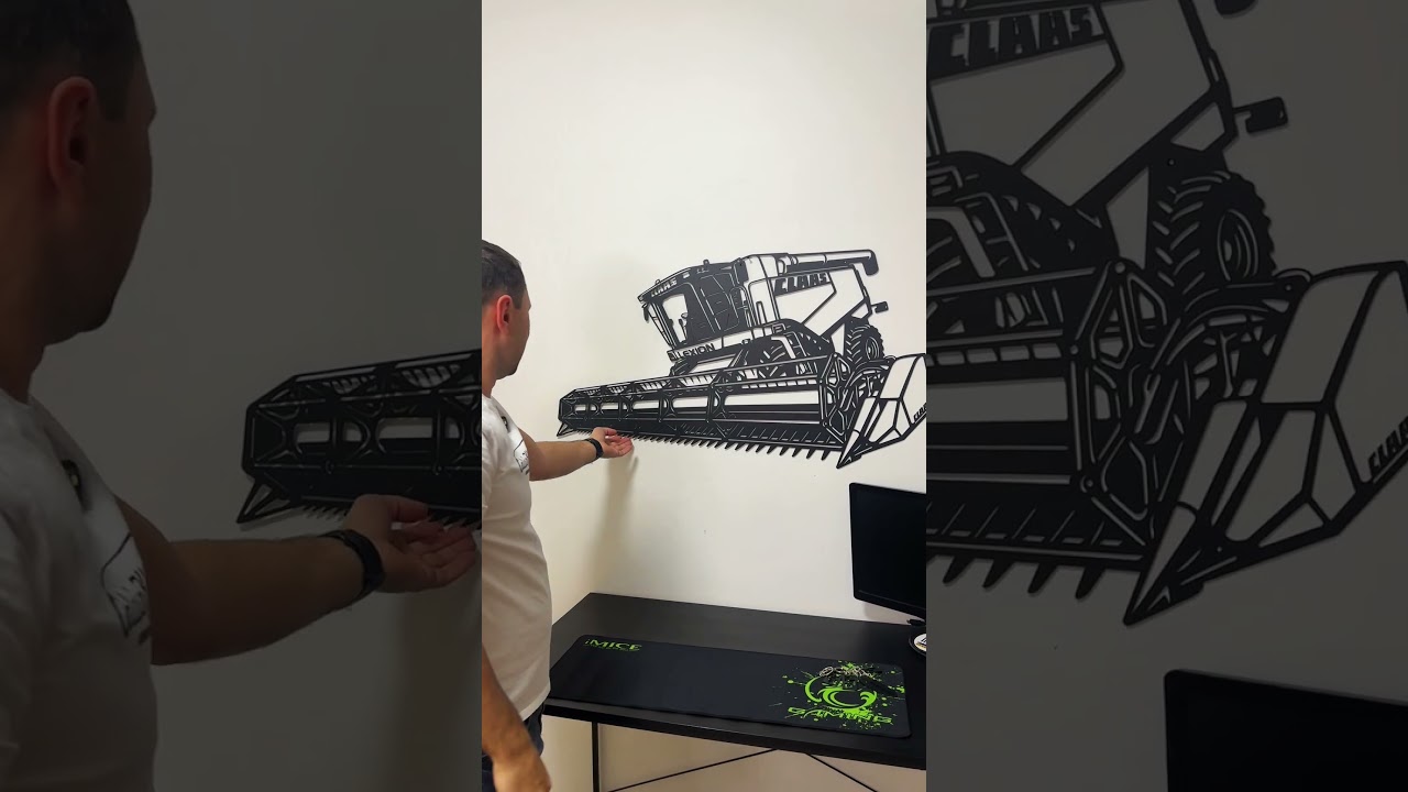 Металевий декор комбайну Claas Lexion 480 